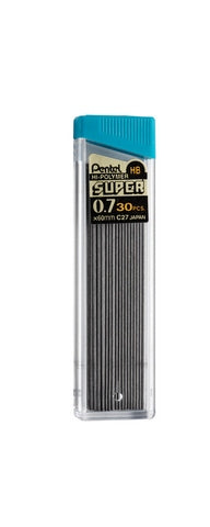 Super Hi-Polymer Lead 0.7Mm  Hb 30Pc Tube