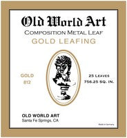 Composition Gold Leaf 25 Sheets 5-1/2 Inch