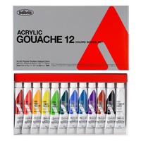 Acryla Gouache School Set, 12 pieces (12ml)