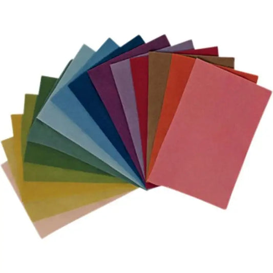 Plant-dyed Wool Felt, 15 sheets of assorted colors