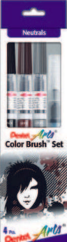 Pentel Color Brush Pen Set Carded