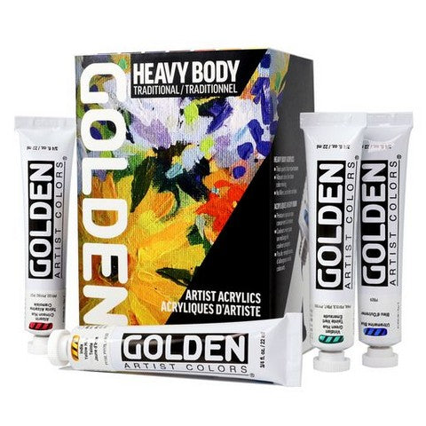 Golden Heavy Body Acrylic Traditional Set, 9 piece