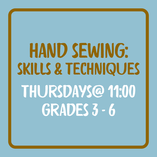 Hand Sewing, 3rd-6th Grade
