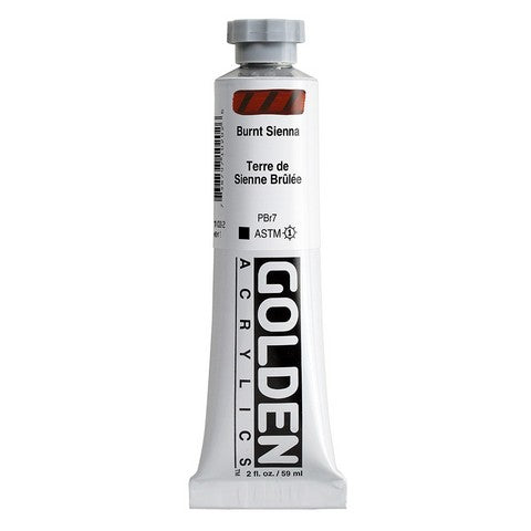 Golden Heavy Body Acrylic, 2oz -- Burnt Sienna