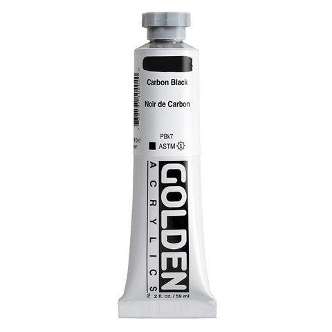 Golden Heavy Body Acrylic, 5oz -- Carbon Black