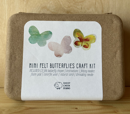 Felting Craft Kit - Colorful Butterflies