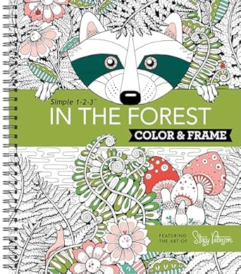 In the Forest - Color & Frame Coloring Book