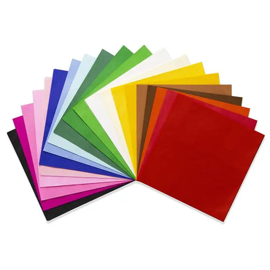 Japanese Silk Paper 9"x9" - 240 sheets, 20 assorted colors