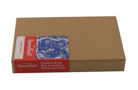 Linoleum Block Smokey Tan 8 Inch X 10 Inch