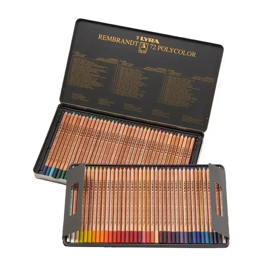 Rembrandt Polycolor Pencils, Tin Case - 72 colors