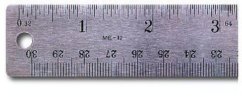 Stainless Steel Corkback Ruler Inch / Metric 36 Inch