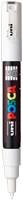 White Posca PC-1M Paint Marker Extra Fine Bullet