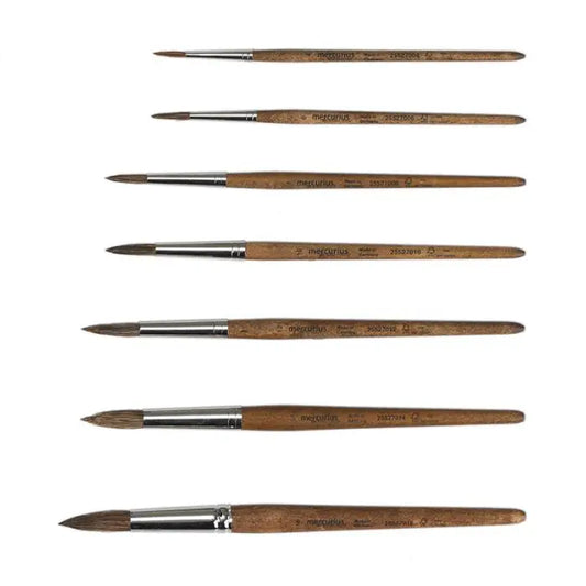 Cow Hair Round Paint Brush, Tip #14