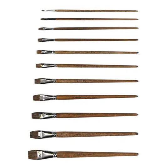 Paint Brush Flat Cow Hair #20 / 0.79"x12.6"