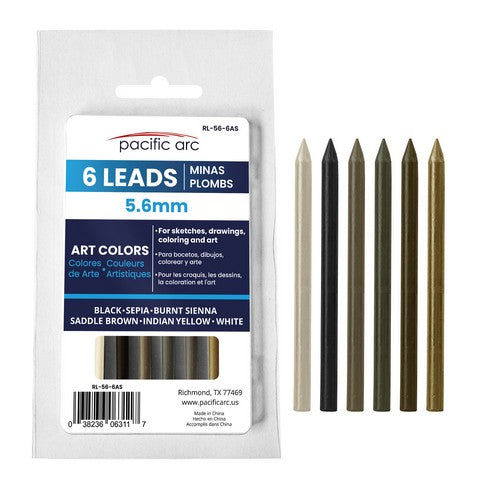 Art Series Colored Lead 5.6mm 6Pk Blister Card