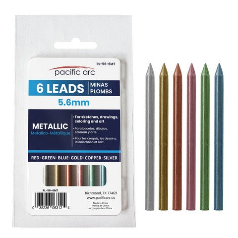 Metallics Lead 5.6Mm 6Pk Blister Card