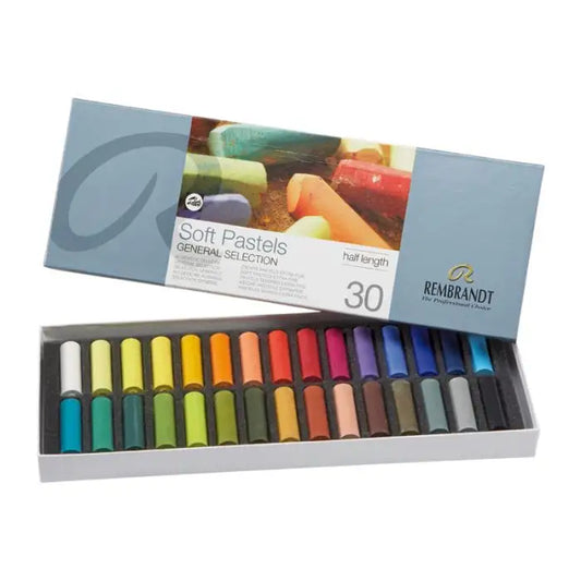 Soft Pastels, Half Stick - 30 assorted