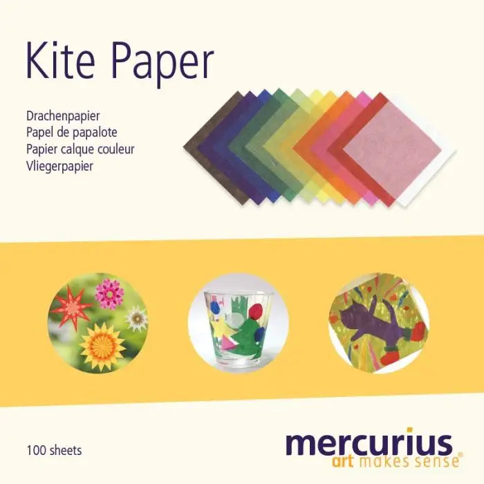 Kite Paper 6"x6" - 100 sheet block, 11 Colors