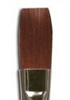 Ruby Satin Long Handle Flat 12