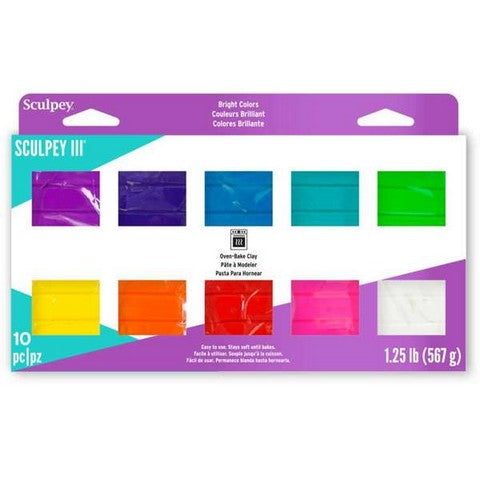 Sculpey 3 Multi Pack Bright 10Pk 2oz