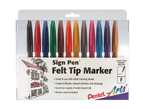 Sign Pen Fine 12 Pack Set