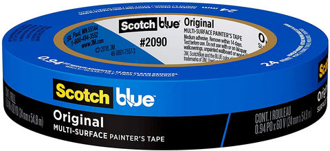 SCOTCH BLUE PAINTERS MASKING TAPE .94IN/24MM X 60YD