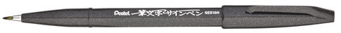 Sign Pen Brush Tip Black