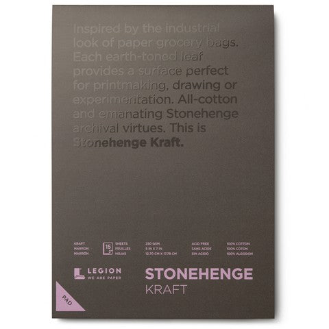 Stonehenge Tapebound 5X7 Kraft 250 Gram 15 Sheet Pad