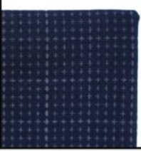 5mm Grid Sashiko grid, navy - large panel