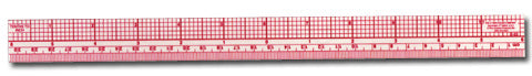 Standard Tenths Beveled Ruler, 12 Inch