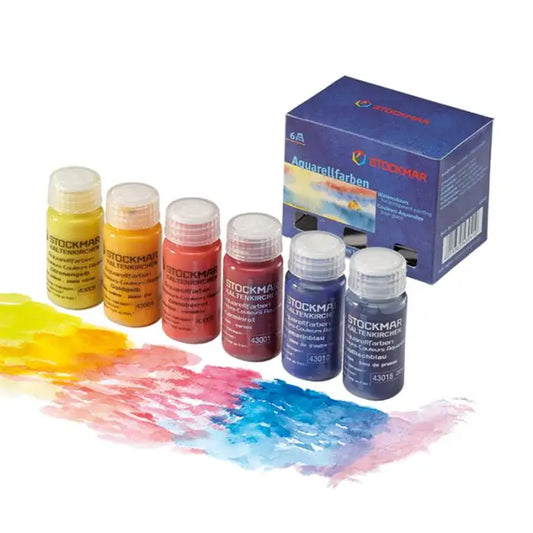 Watercolor Paint 20 ml, Basic Set of 6 assorted