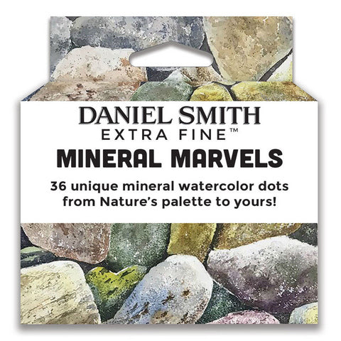 Watercolor Mineral Marvels, 36 Dot Card Set