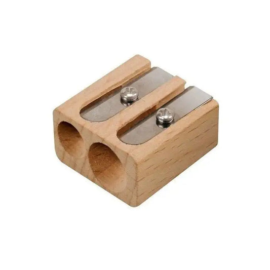Wooden sharpener, 2 holes