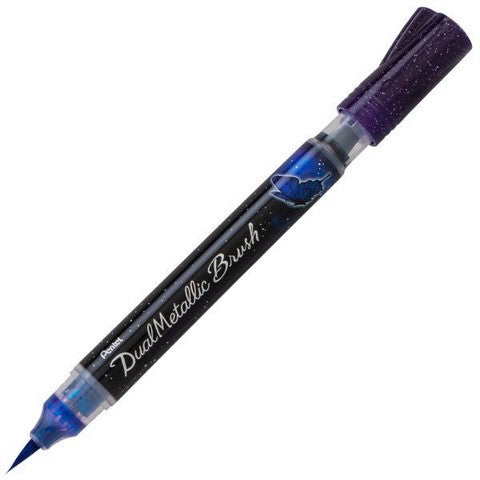 Pentel Arts Dualmetallic Brush Violet / Metallic Blue