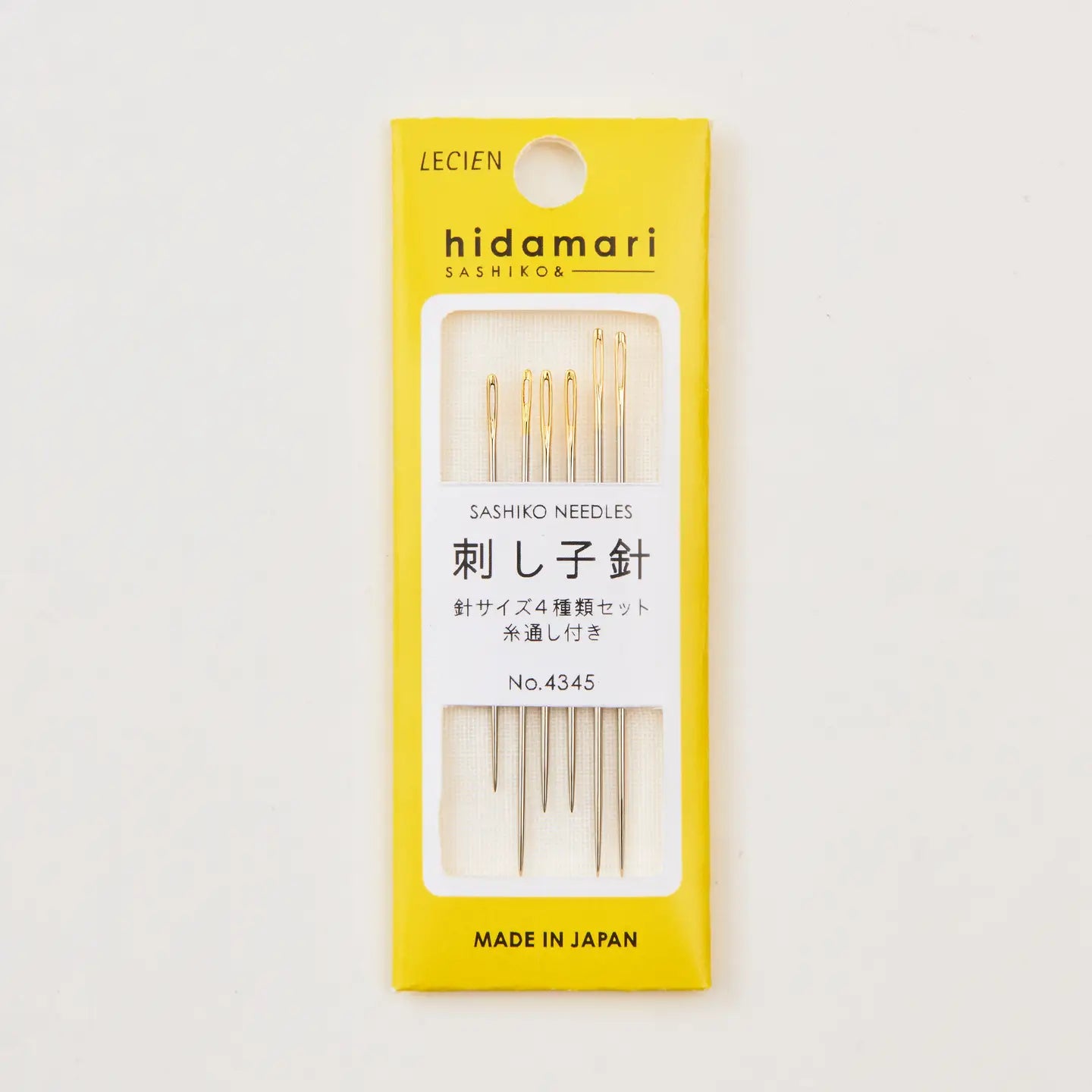Hidamari Sashiko needles; 6 pack