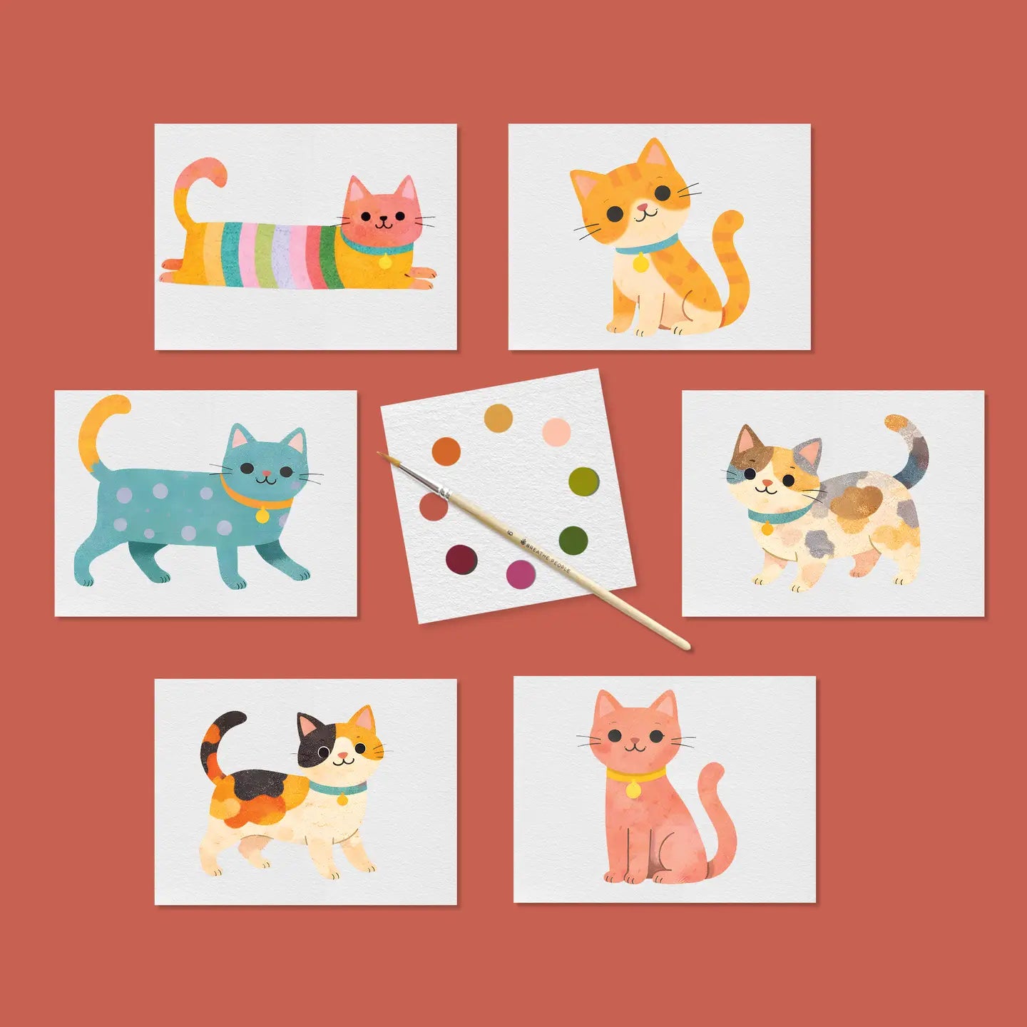 Cats: All-in-one Mini Watercolor Kit