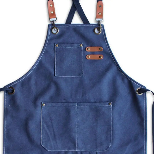 Children's Cotton Artist Apron (blue or brown)
