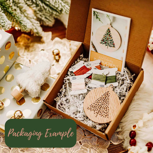 Christmas Tree Ornament Embroidery Kit