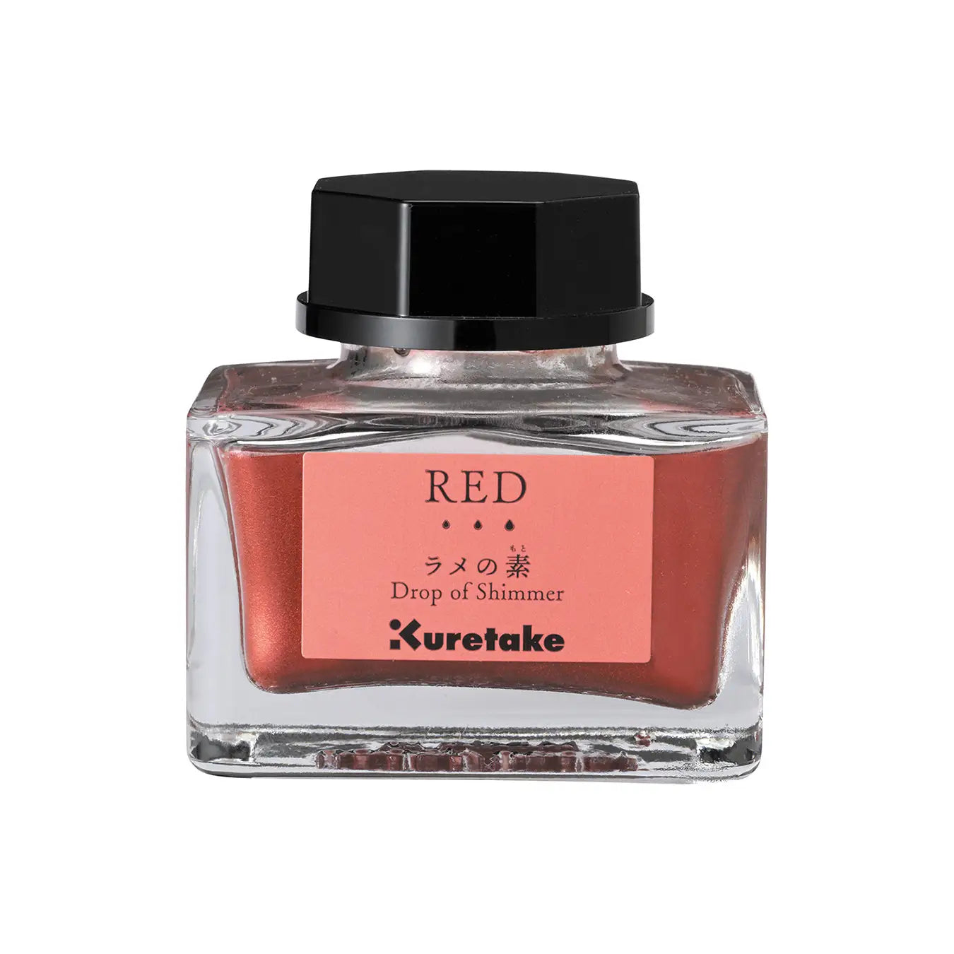 Kuretake Drop of Shimmer ink; Red