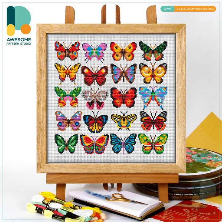Butterfly Collection - Counted Cross Stitch Kit