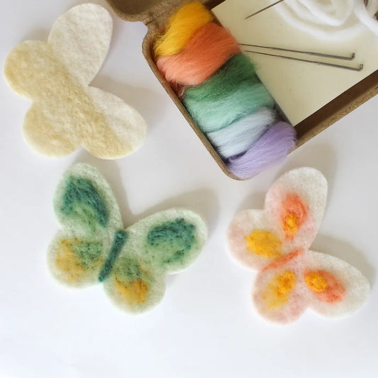 Felting Craft Kit - Colorful Butterflies