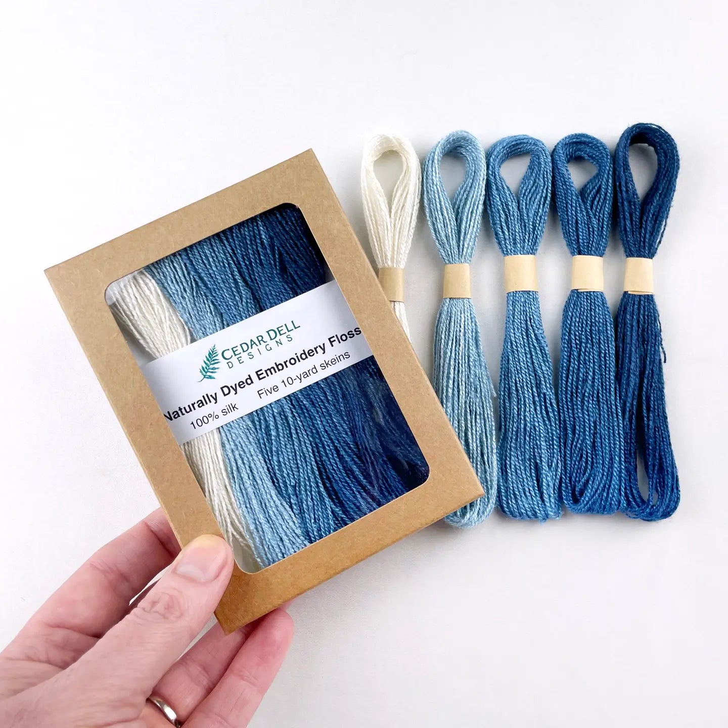 Embroidery Floss - Naturally Dyed Indigo (silk)