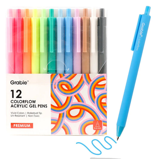 Acrylic Gel Pen Set (12 colors)
