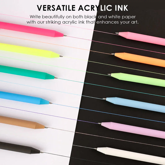 Acrylic Gel Pen Set (12 colors)