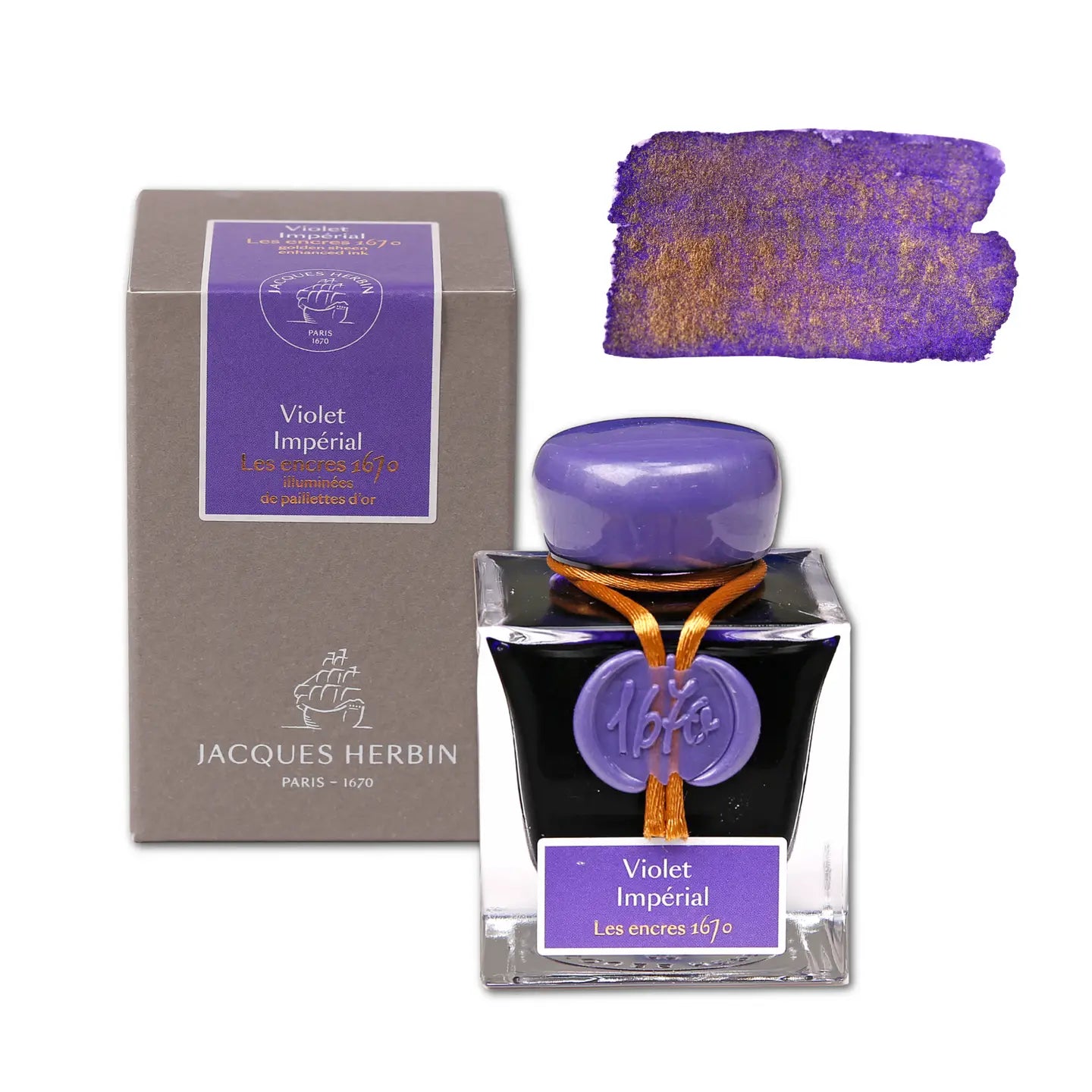 Herbin 1670 Ink with Gold Shimmer (50ml)