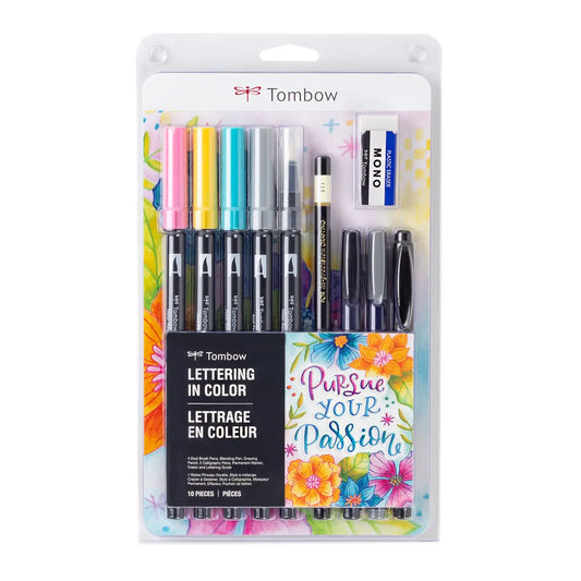 Lettering in Color  -- Marker & Drawing Set