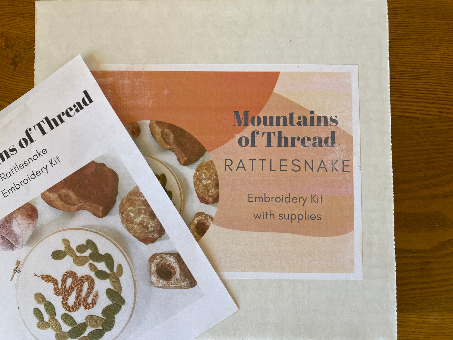 Rattlesnake Embroidery Kit