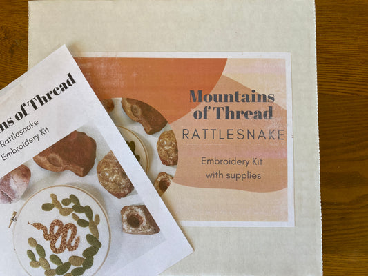 Rattlesnake Embroidery Kit