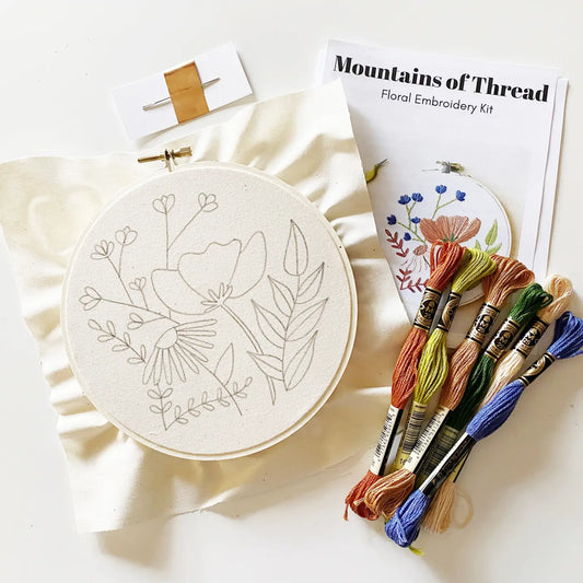 Floral Embroidery Kit