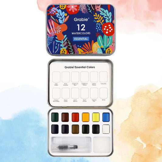 Pocket Palette -- Essential Colors with travel brush